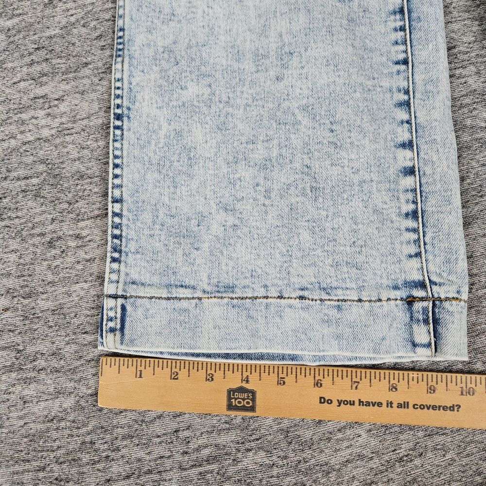 OAT New York Women's Wide Leg Jeans Light Wash Cropped Size 26 Actual 26x26 EUC - Picture 9 of 11